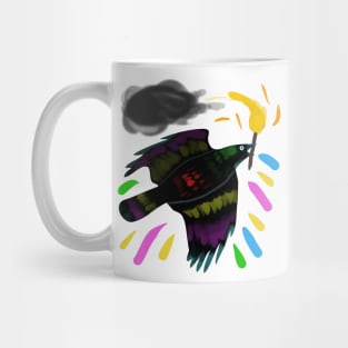 Rainbow Crow (smoky black) Mug